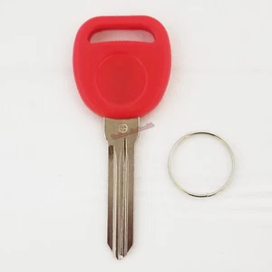 New Red B111 Transponder Chipped Key For Gm Vehicles Easy DIY Programming - Picture 1 of 7