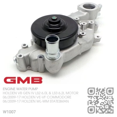 GMB WATER PUMP V8 GEN IV LS2 6.0L [06/2009-15 HOLDEN WM-WN STATESMAN/CAPRICE] - image 1 of 4