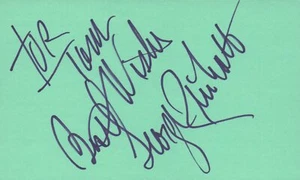George Reinholt Actor 1976 The Village TV Movie Autographed Signed Index Card - Picture 1 of 2