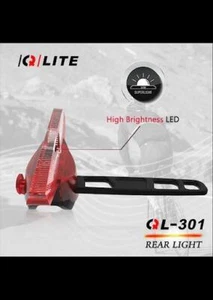 Q-LLITE PUNK QL-301 Bike Rear Light, IP4 Waterproof - Picture 1 of 4