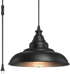 14.5 Feet Extension Hanging Lantern Pendant Lamp,Swag Lights with Plug in Cord a - Picture 1 of 8