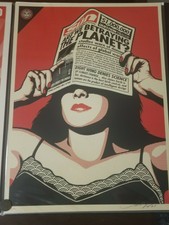 Global Warning, Shepard Fairey OBEY Giant, ###/450 18x24, Stored Flat