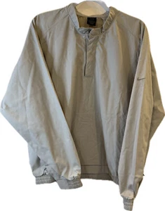 Nike Golf Mens Storm Fit Quarter button Pullover long Sleeve M Color Beige - Picture 1 of 9