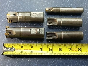 Lot of 5pcs 1-1/4" 1" 3/4" Indexable Insert End Mills Lathe Tooling 1.25 1.0 .75 - Picture 1 of 3