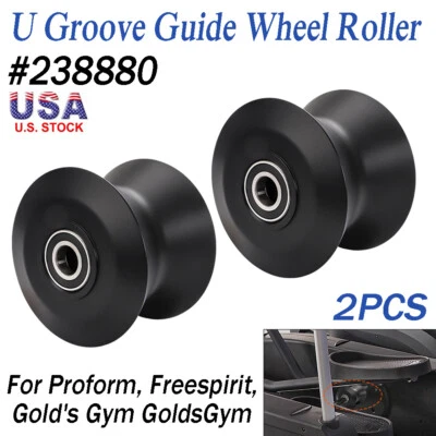 2 For Proform GoldsGym Freespirit Nordictrack Elliptical Wheel Leg Roller 238880 - Image 1 of 4