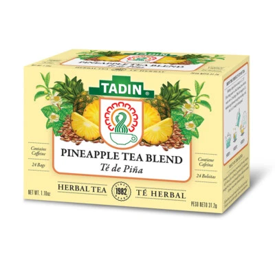 Mezcla de té de piña Tadin Tea. SIDA pérdida de peso y metabolismo. 24 bolsas. 1,1 oz Foto 1 de 4