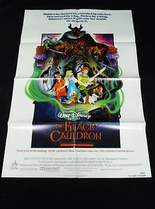 THE BLACK CAULDRON 1985 * WALT DISNEY ANIMATED ADVENTURE * MOVIE POSTER * MINT!! - Picture 1 of 4