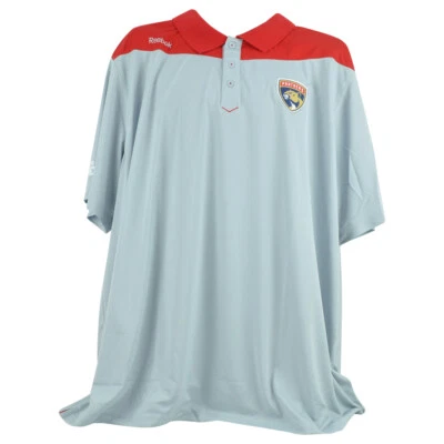 Camiseta polo manga corta NHL Reebook Florida Panthers hockey adultos hombres Foto 1 de 4
