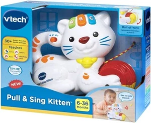 VTech Pull and Sing Kitten Interactive Toy with ABC Buttons and Sounds - Picture 1 of 2