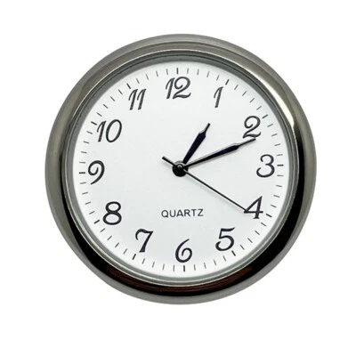Quartz Bezel Clock Watch Movement Insert Silver With Arabic Numerals 25mm-55mm - Image 1 of 4