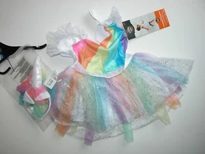 NEW NWT Halloween Costume Rainbow Unicorn 18-24 month Infant Toddler Dress - Picture 1 of 2