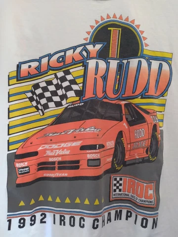 Vintage 1993 Ricky Rudd IROC Champ Shirt XL Dodge Nascar Winston Sprint Cup Rare Cover