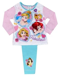 Niñas Disney Princesa Pijama Rapunzel Ariel Aurora Cenicienta Edad 1.5-5 Años  - Imagen 1 de 1