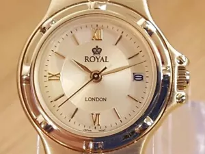 Reloj de vestir pequeño analógico clásico vintage dorado Royal London para dama GRAN REGALO - Imagen 1 de 8