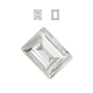 4527 14x10 C : 1 cabochon Swarovski rectangle 4527 14x10 CRYSTAL unfoiled - Bild 1 von 3