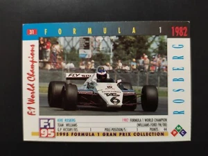 PIEMMECI FORMULA 1 ANNO 1995 KEKE ROSBERG n. 31 NEW CARD - Imagen 1 de 2