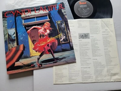 CYNDI LAUPER - She's So Unusual 1983 SYNTH POP + Lyric Inner Sleeve (LP) VG++/EX - Image 1 of 4