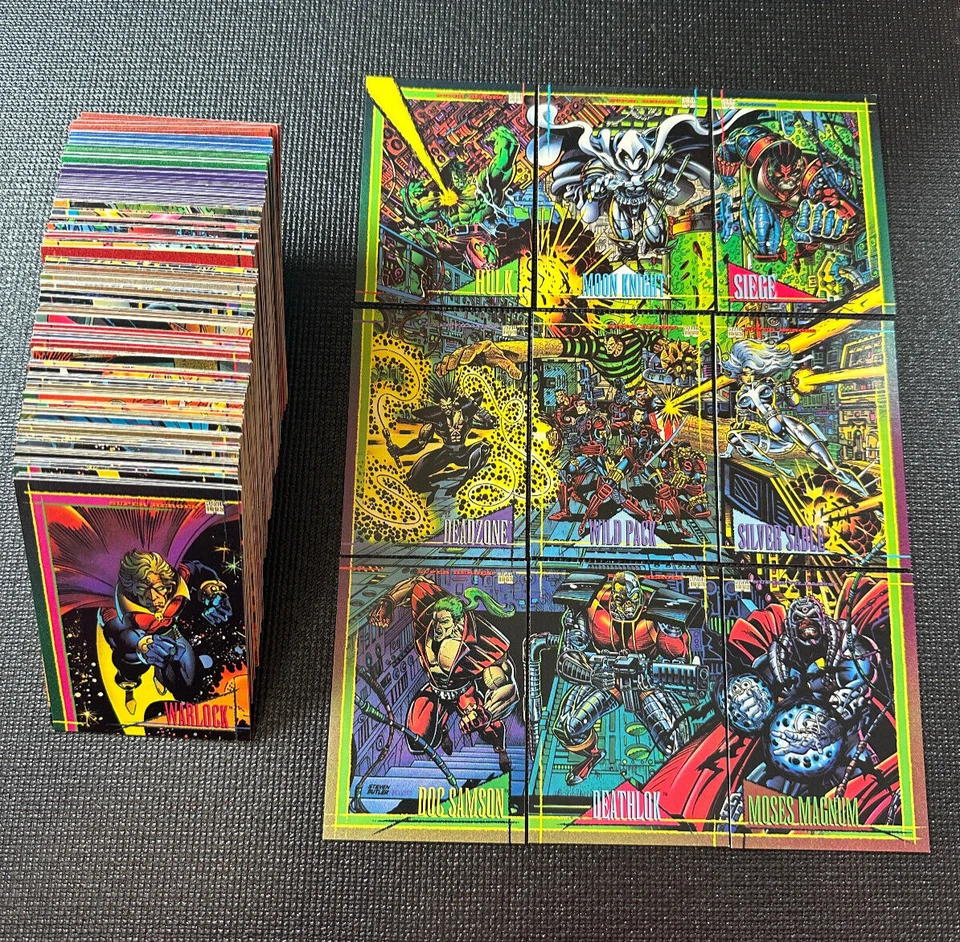 1993 Marvel Universe Series 4 - 180 Card Complete Base Set - CLEAN! - Image 1 of 4
