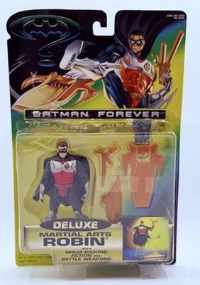 Kenner 1995 Batman Forever Deluxe Martial Arts Robin Ninja Kicking Action Figure - Image 1 of 3