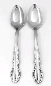 Reed & Barton Regency Flatware Teaspoon 2 Luxury Stainless Spoons Vtg Teaspoons - Picture 1 of 6