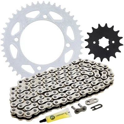 Sprocket Chain Set for Yamaha Virago V-Star 250 XV250 16/45 Tooth 520 Rear Front Foto 1 de 4