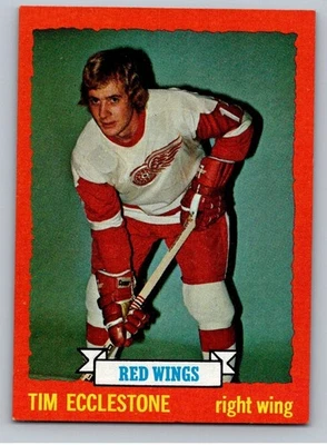 1973-74 Topps Hockey Set-Break #124 Tim Ecclestone Red Wings *WSC* - Image 1 of 2