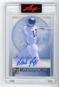2023 Leaf Pro Set Wade Boggs Platinum AUTO #1/1 One Of One - Picture 1 of 1