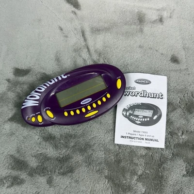 Juego portátil Radica Electronic Pocket Word Hunt 2002 de colección búsqueda encontrar Foto 1 de 3
