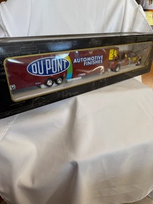 Jeff Gordon #24 Dupont Chromalusion Dually & enclosed trailer set 1 of 5000  891 - Image 1 of 4
