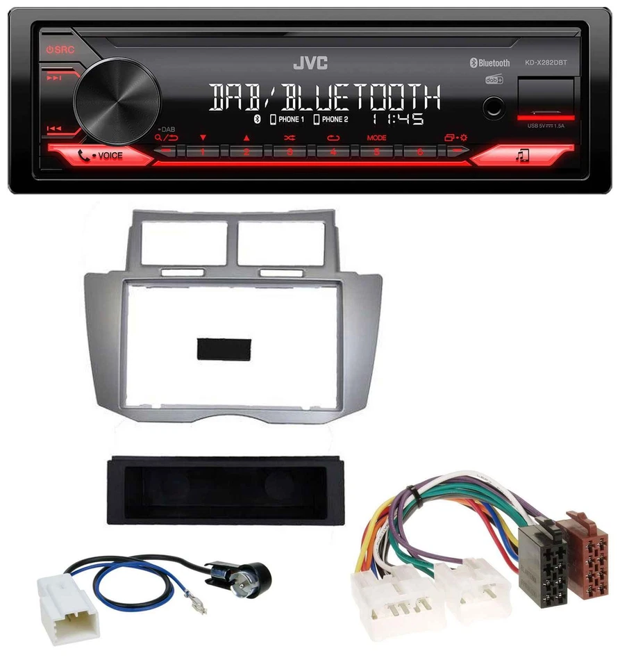 JVC Bluetooth USB DAB MP3 Autoradio für Toyota Yaris (2007-2011) - Bild 1 von 4