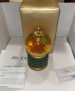 Valerie Parr Hill Mr. Christmas beleuchtete musikalische Schneekugel Weihnachtsmann - mit Box  - Bild 1 von 4