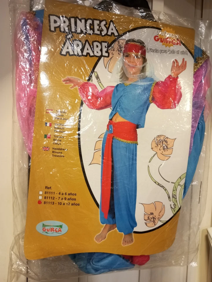 Disfraz Princesa Árabe 10-12 Años - Imagen 1 de 1