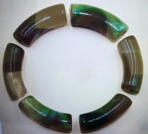 Acrílico geométrico 6 piezas hágalo usted mismo verde multi joyería accesorios - Imagen 1 de 4