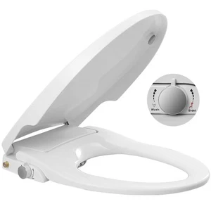 Bidet Toilet Seat Elongated Non-Electric Toilet Seat with Quiet-Close Self Cl... - Picture 1 of 7