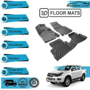 3D Molded Interior Car Floor Mat for Isuzu D-Max 3D 2012-UP (Black) - Picture 1 of 7
