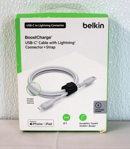 Cable de carga Belkin Boost con conector de carga rápida y correa F8J280 - Imagen 1 de 4