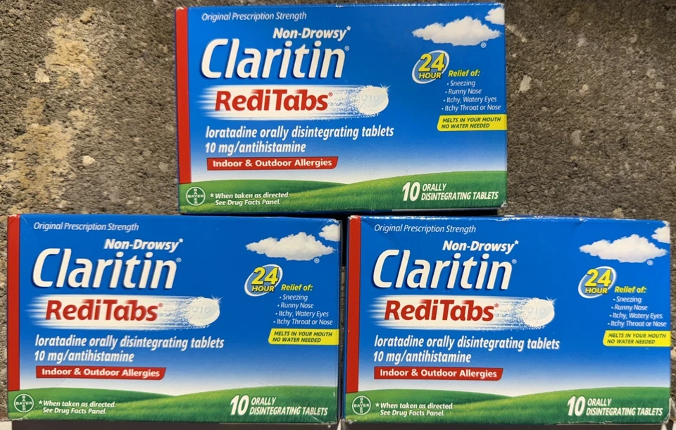 Reditabs Claritin não sonolentos 3 peças - 10mg - 01/2026+ - Imagem 1 de 1