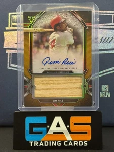 2024 Topps Triple Threads Jim Rice Único Jumbo Reliquias Automático Dorado/25 #AJR-JIM SP - Imagen 1 de 2