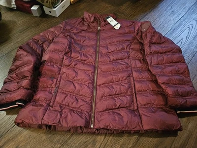 Tommy Hilfiger Chaqueta Puffer Hombre 2XL Rojo Granate Natural Abrigo Embalable Con Etiquetas Foto 1 de 4