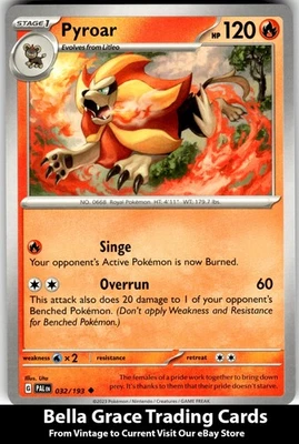 Pyroar #032/193 SV02: Paldea Evolved Pokemon Uncommon - Image 1 of 2