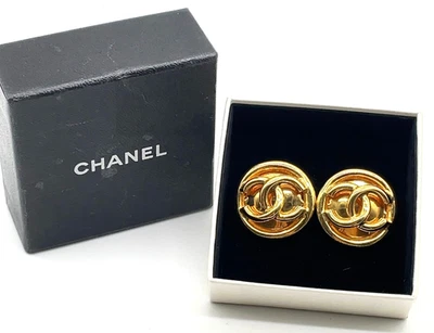 Auténtico Chanel Coco Mark redondo 93P GD 27,82 g con caja SKS5599 Foto 1 de 4