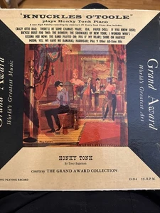 Knuckles O'Toole Plays Honky Tonk Piano VOLUME 3 Grand Award Records G.A. 33 LP - Picture 1 of 6