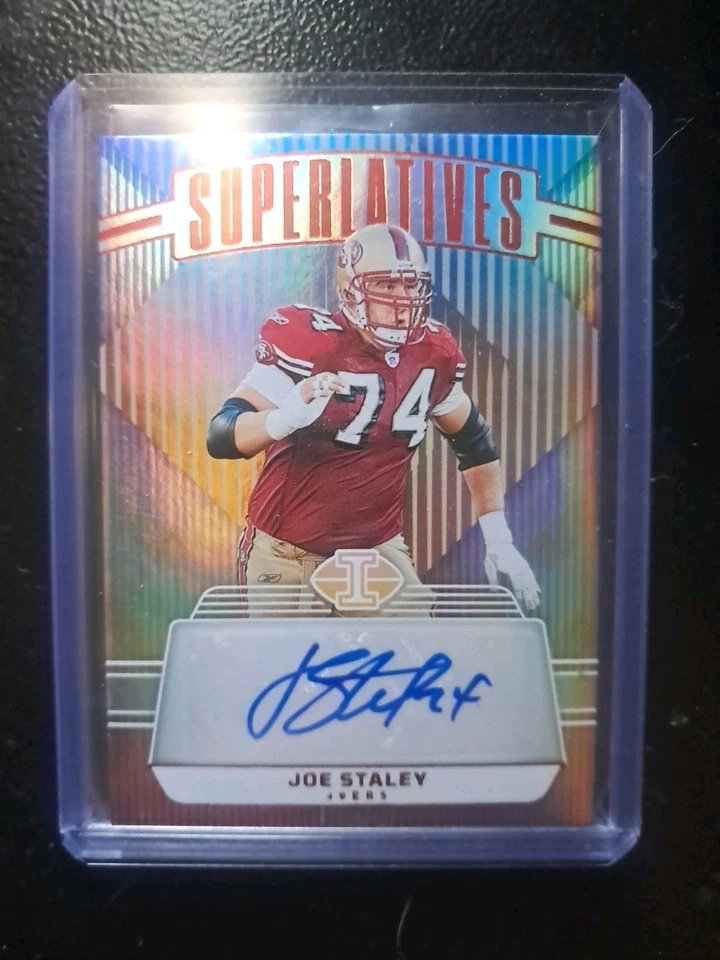Panini Illusions 2023 - Superlativos Laranja Joe Staley #S-JSY - Imagem 1 de 4