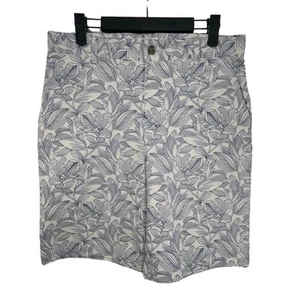 NWT Crown & Ivy Girls Kids Youth Blue Floral Chino Shorts Size 18 Pockets - Picture 1 of 13