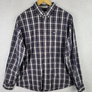 Docker Classic Fit Hemd Large Langarm Tasche Knopf kariert Freizeit Büro - Bild 1 von 10