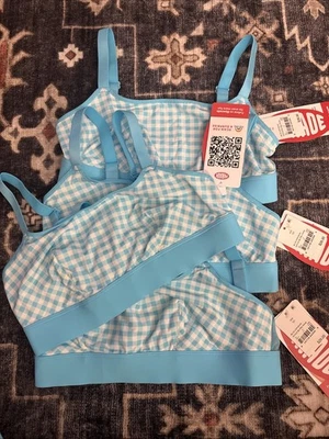 (4) Bralette de guinga Para mujer Re:Play Scoop inalámbrico aguamarina/blanco talla S0 Foto 1 de 4