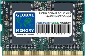 256MB PC133 133MHz 144-PIN SDRAM MICRODIMM MEMORY RAM FOR LAPTOPS/NOTEBOOKS - Picture 1 of 1