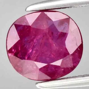 1.04 Ct Natural Purplish-Red Ruby Heated Madagascar Cushion Shape Loose Gemstone - Picture 1 of 2