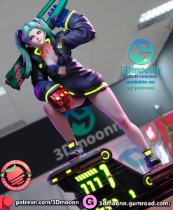 Rebecca Cyberpunk Resin Scale Modellbausatz unbemalt 3D Druck - Bild 1 von 5