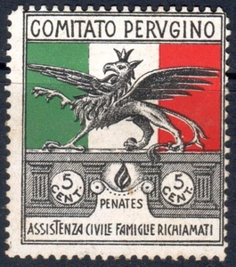 EI1250 Reklamatummarke Zivilmobilisation Italien: Perugia Komitee - Bild 1 von 1
